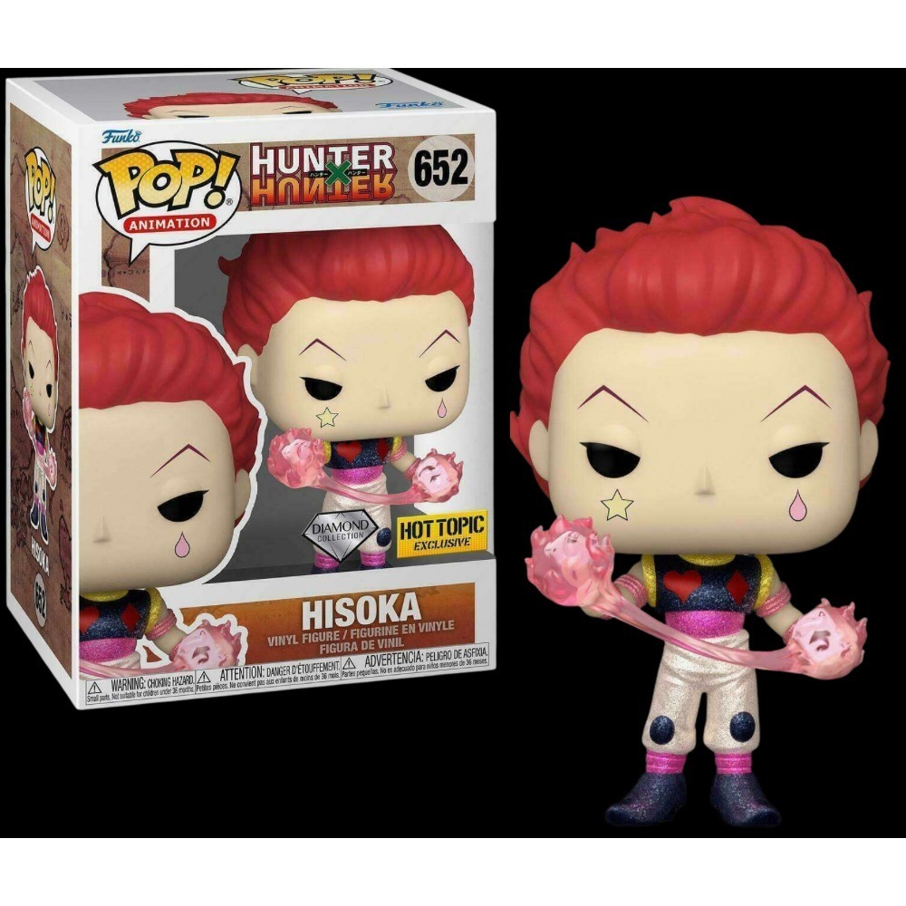 Hisoka #652 Funko Pop! Diamond Glitter Hot Topic Exclusive Hunter x Hunter